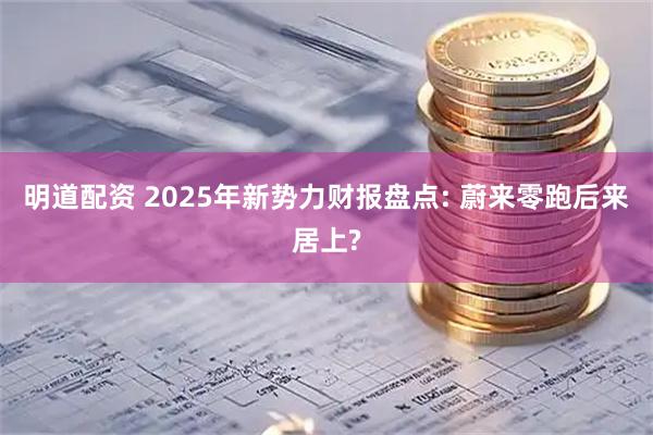 明道配资 2025年新势力财报盘点: 蔚来零跑后来居上?